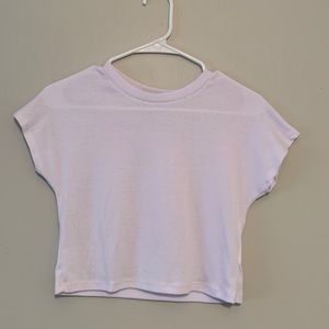 Brand New Cropped Plain White Tee